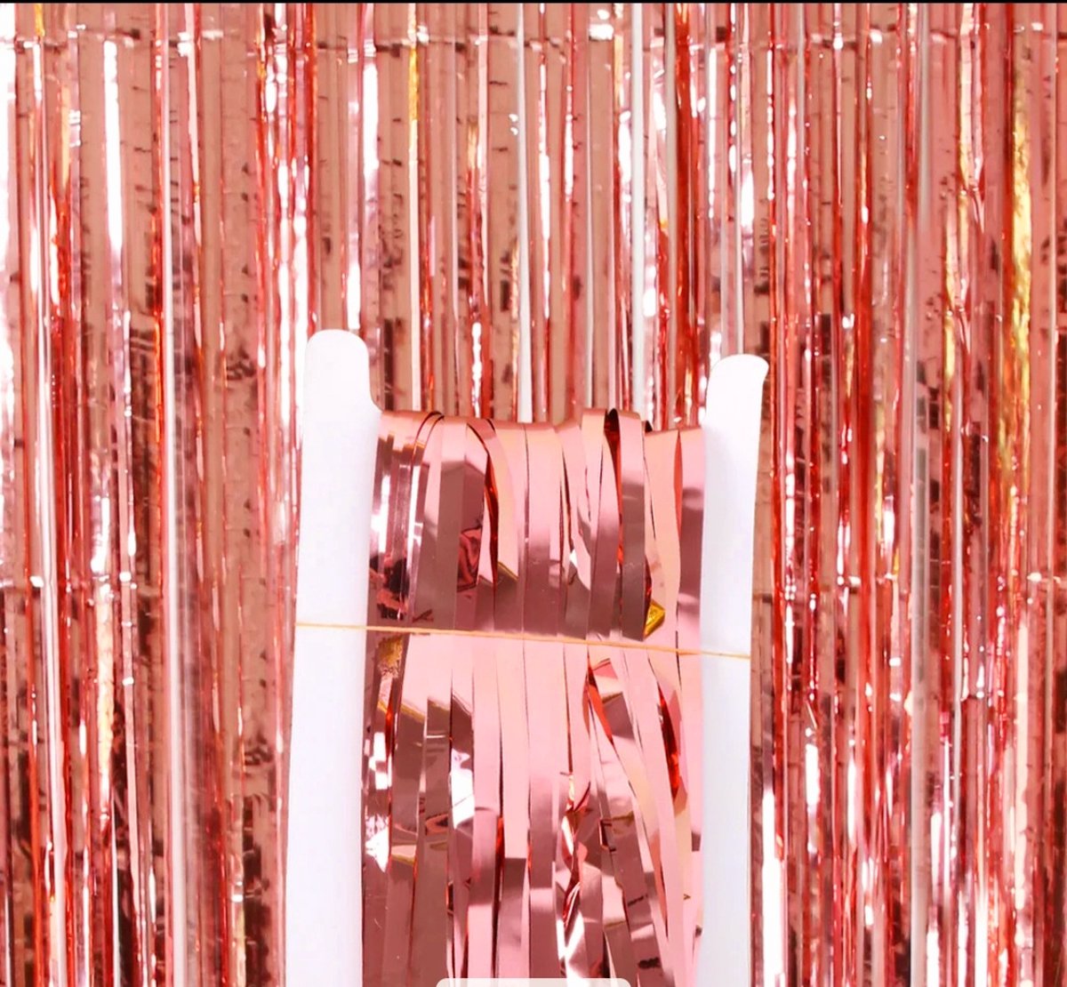 2 x Glittergordijn Roze (100x200cm x stuk)| Feestje Muur Gordijnen /Foil Fringe curtain/Foto Zone/Feest Versiering/ Deurgordijn/ Party Decoratie / Feestartikele/ Verjaardag/ Gender reveal/ Huwelijk/ Moederdag/ Baby Shower/ Kerst/ Diwali... 2 Stuks